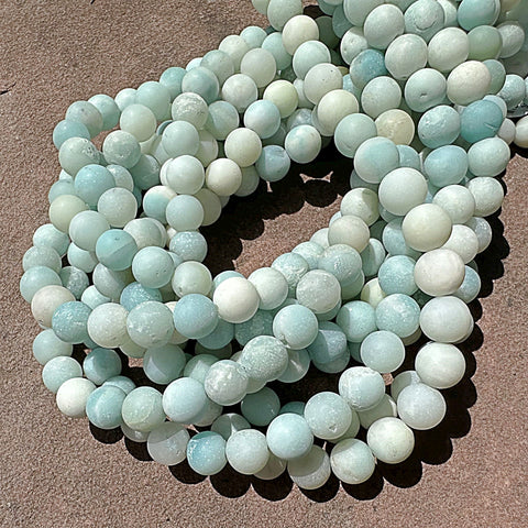 Amazonite Matte Blue 8mm Beads