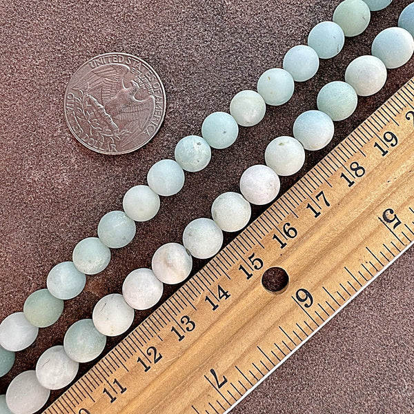 Amazonite Matte Blue 8mm Beads