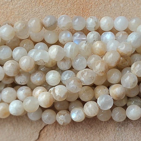 Terazzo Moonstone Round 6mm Beads