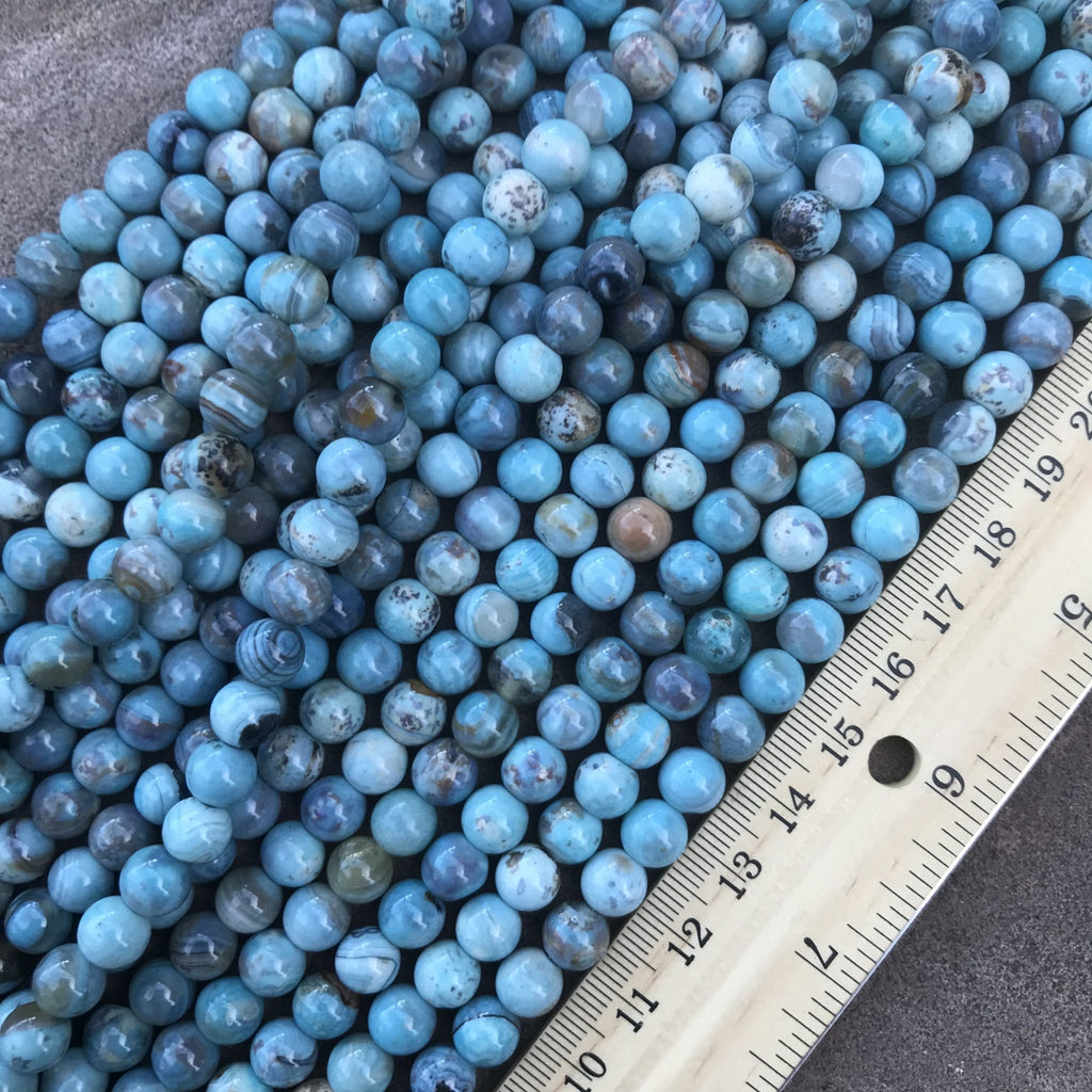 Buy Opalized Agate 8mm Beads for Mala Necklace Making!