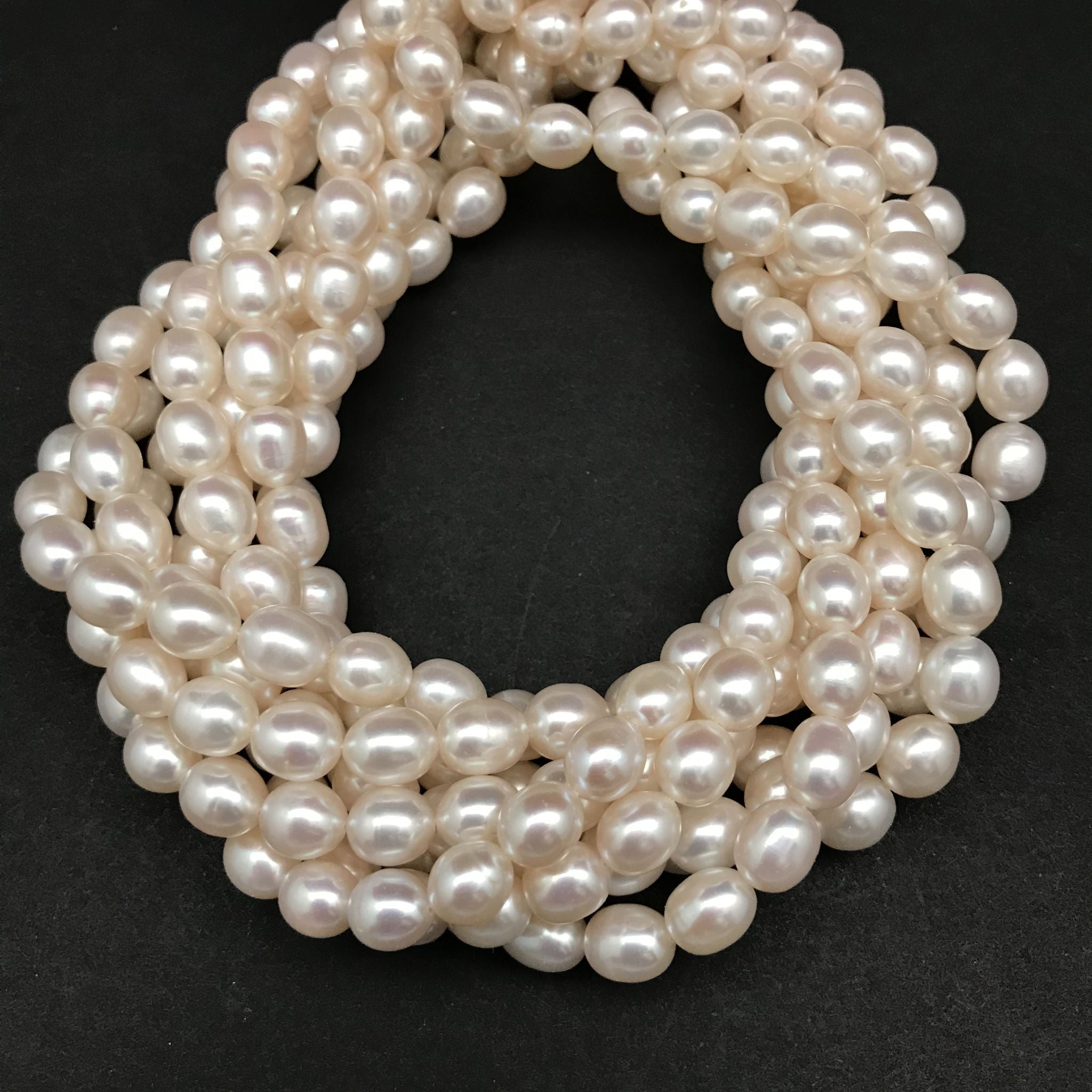 Pearls, White Perfect Oval, 9mm