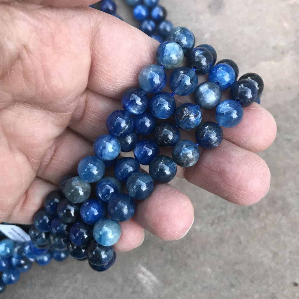 Buy Kyanite 8mm Beads for Mala Necklace Making!