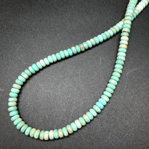 Turquoise 6mm Rondelle, Pale Green